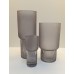 Vaso de Vidro Cinza P
